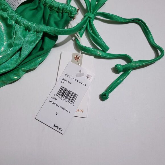 Green Tie-Side Bikini Bottom - Picture 5 of 8